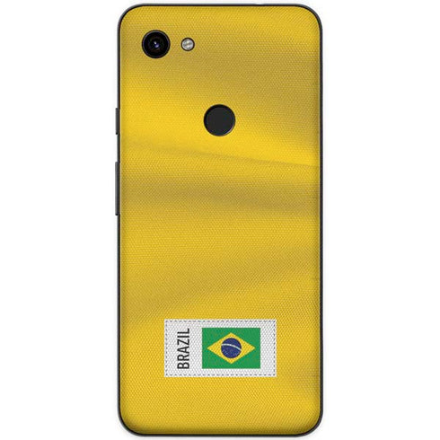 Brazil Soccer Flag Google Pixel 3a Skin